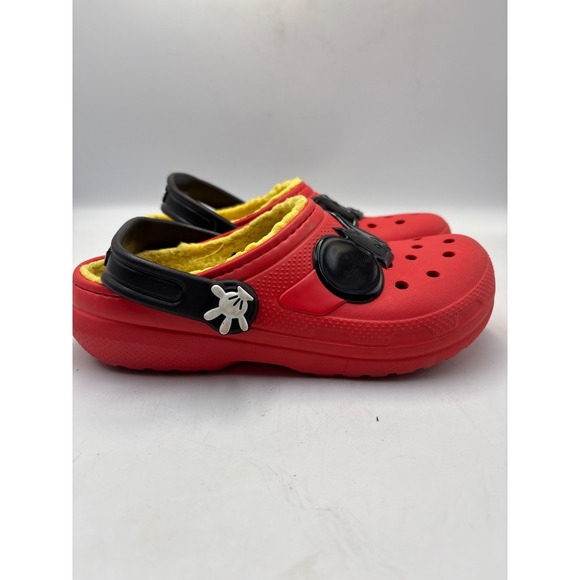 Crocs Lined Disney "Mickey Mouse"  Sz Junior 3 - Picture 3 of 8